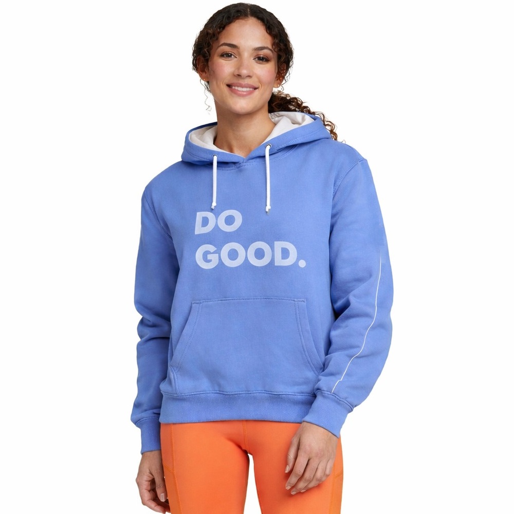 Cotopaxi Women’s Do Good‎ Pocket Hoodie Small Blue Outdoor Hiking Gorpcore Cozy